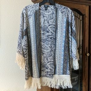 Throw kimono top